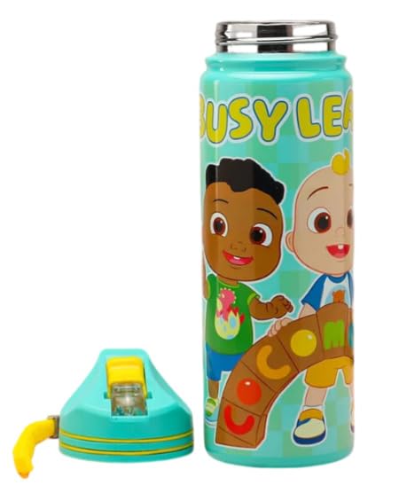 Cocomelon Design Double-Walled Insulated Sipper Water Bottle