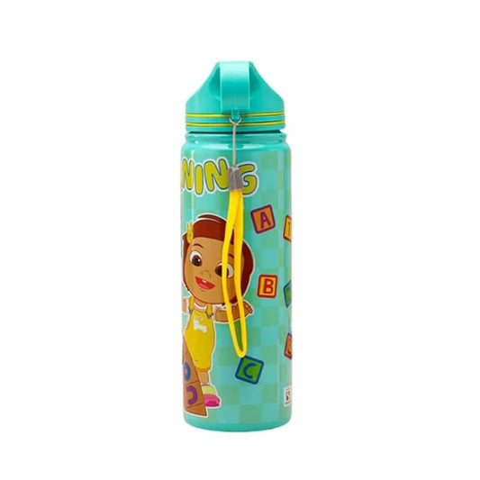 Cocomelon Design Double-Walled Insulated Sipper Water Bottle