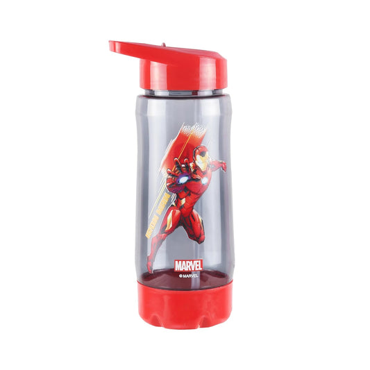 Marvel Avengers Iron Man Kids Water Bottle with Straw