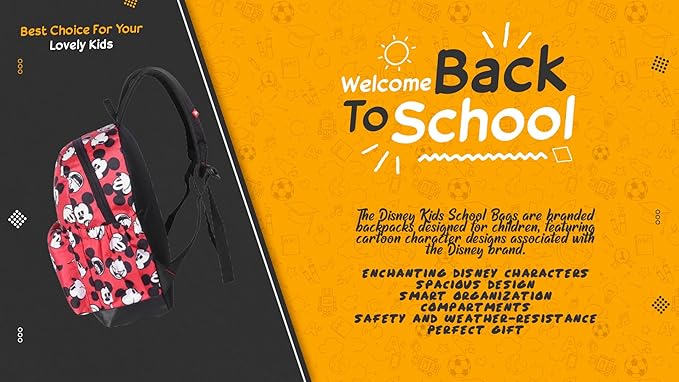 Disney Kids School Bag Soft Plush Backpacks