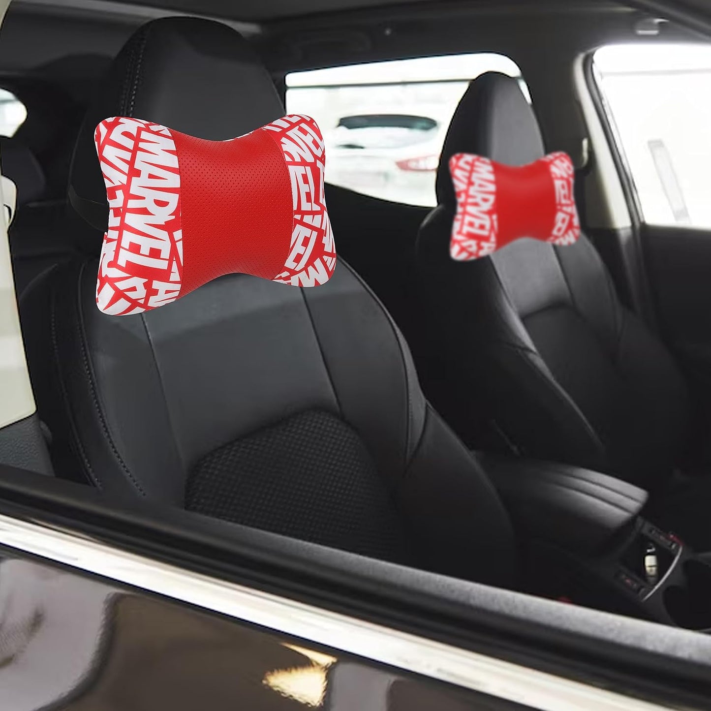 Marvel Car Neck Rest Pillow Pack of 2 | Car Accessories for Comfort & Support