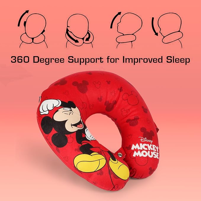 Disney Mickey Mouse Premium Memory Foam Neck Pillow