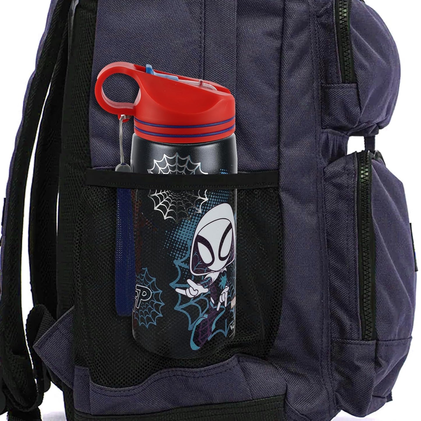 Marvel Avengers Superhero Spiderman Stainless Steel SIngle Wall Sipper Water Bottle