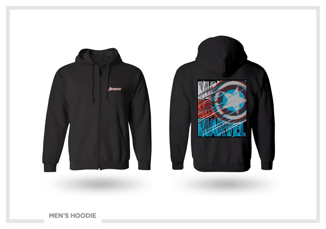 Marvel Black Stylish Hoodies for Adults