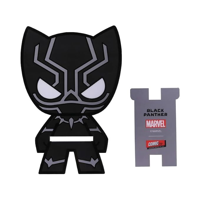 Marvel Avengers Super Hero Black Panther Mobile Stand (Black), Mobile Stand for Desk
