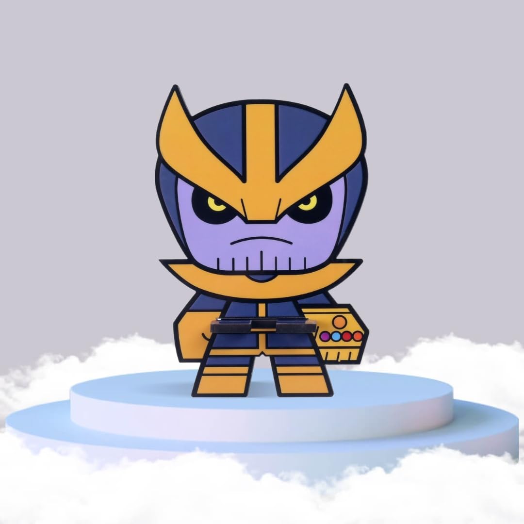 Marvel Avengers Super Hero Thanos Mobile Stand (Purple), Mobile Stand for Desk