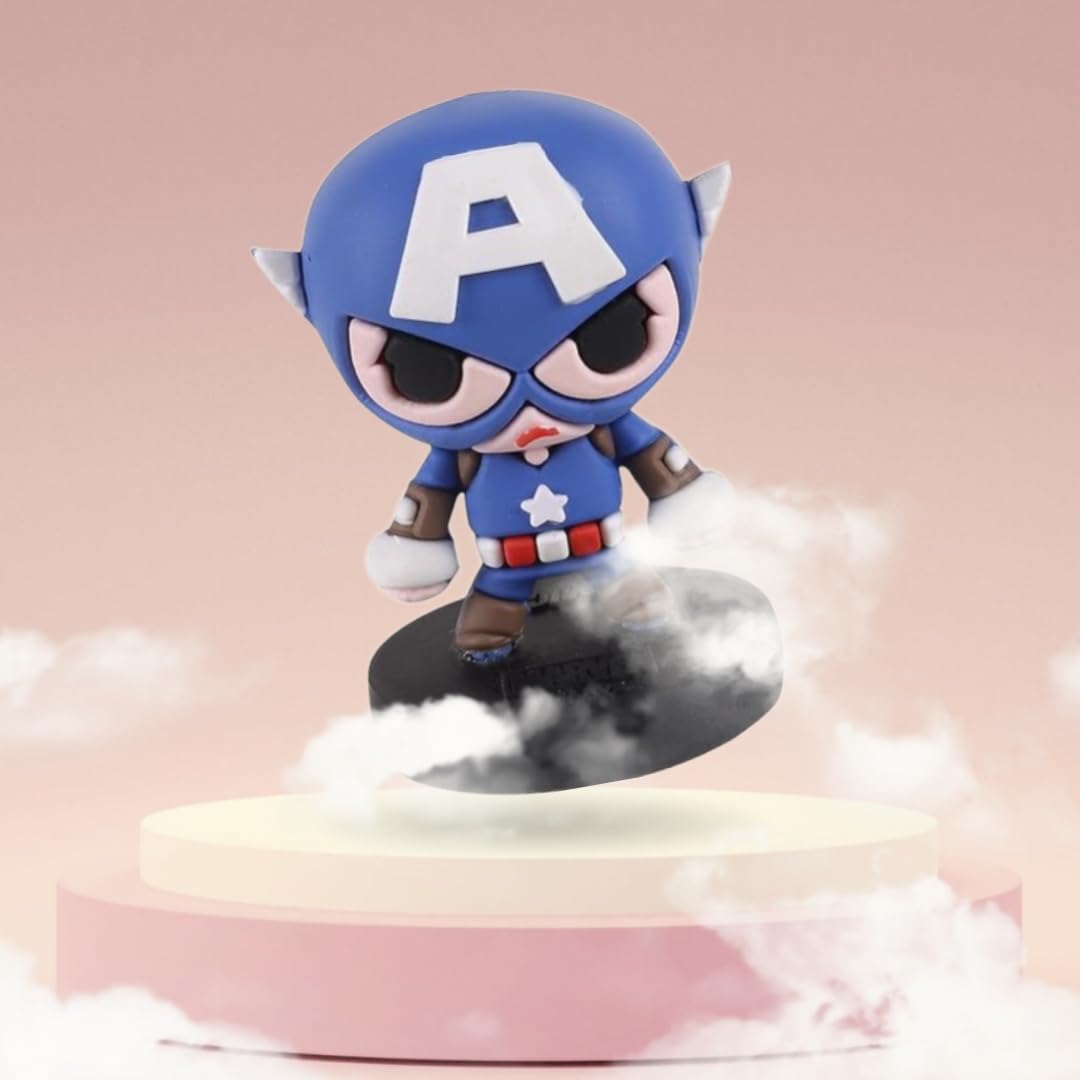 Marvel Avengers Captain America Figuring Toy for car and Decoration for Home | Blue - AZ287