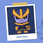 Marvel Avengers Super Hero Thanos Mobile Stand (Purple), Mobile Stand for Desk