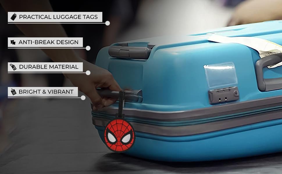 Marvel Avengers Spiderman PVC Luggage Tag | RED | AZ1010