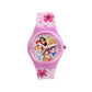 Disney Princess Kids Analog Watch – Pink Dial with Floral Strap