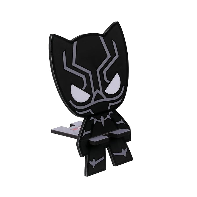 Marvel Avengers Super Hero Black Panther Mobile Stand (Black), Mobile Stand for Desk
