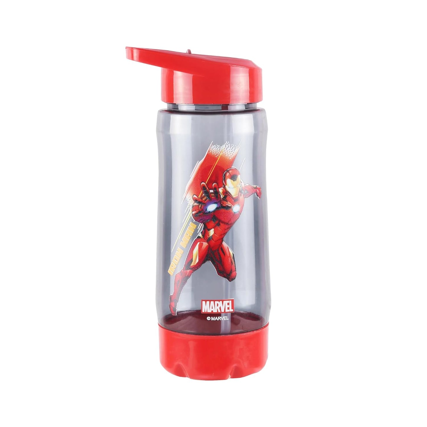 Marvel Avengers Iron Man Kids Water Bottle with Straw