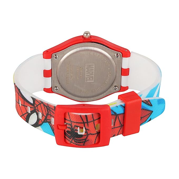 Marvel Spider-Man Kids Watch for Boys (Ages 6–12) | Avenger Super Hero POW! Comic Style Analog Wrist Watch