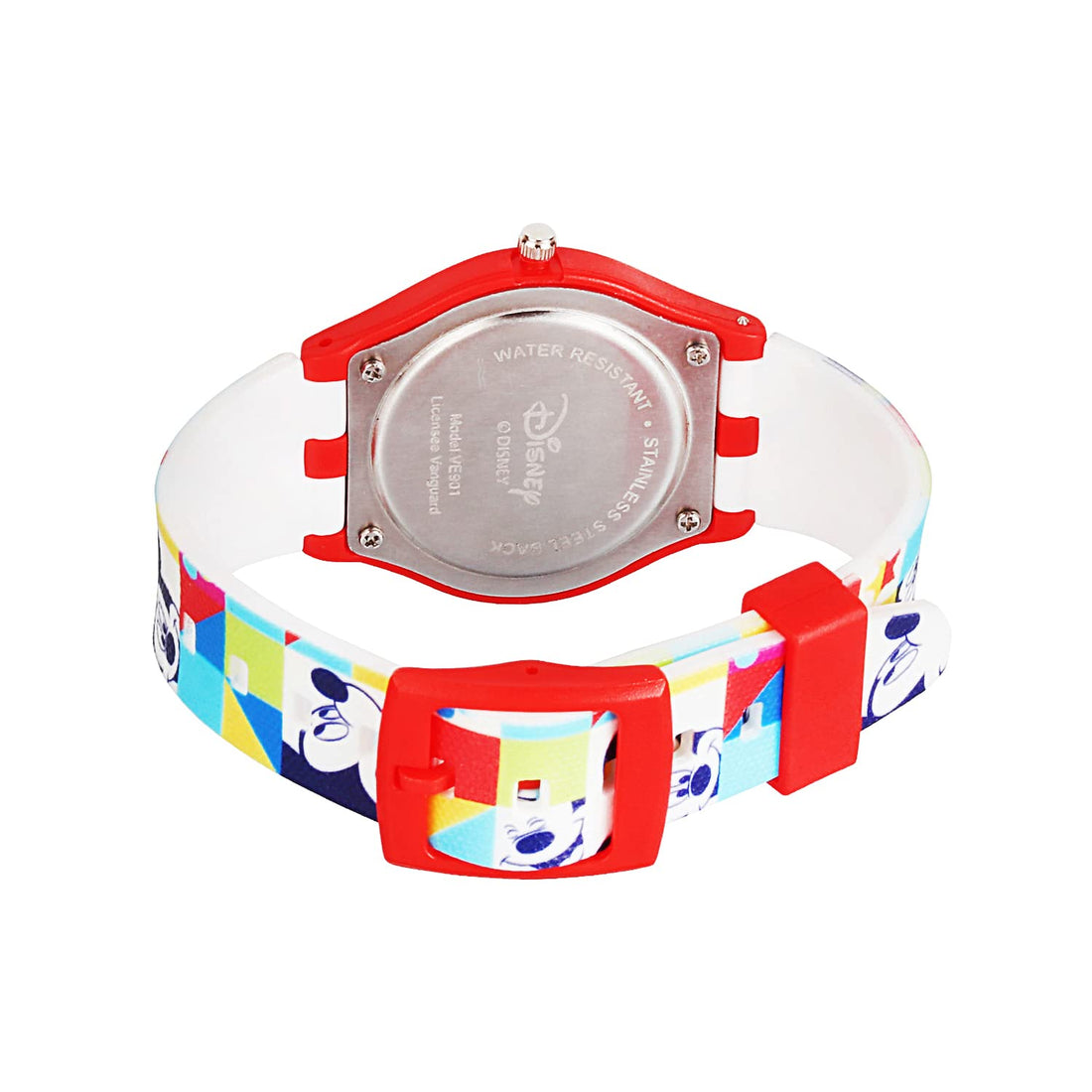 Disney Mickey Mouse Wrist Watch Mickey White Round Analogue Wrist Watch Multicolor Kids Birthday Gift for Boy Girl Age 3 to 12 Years-AZ71