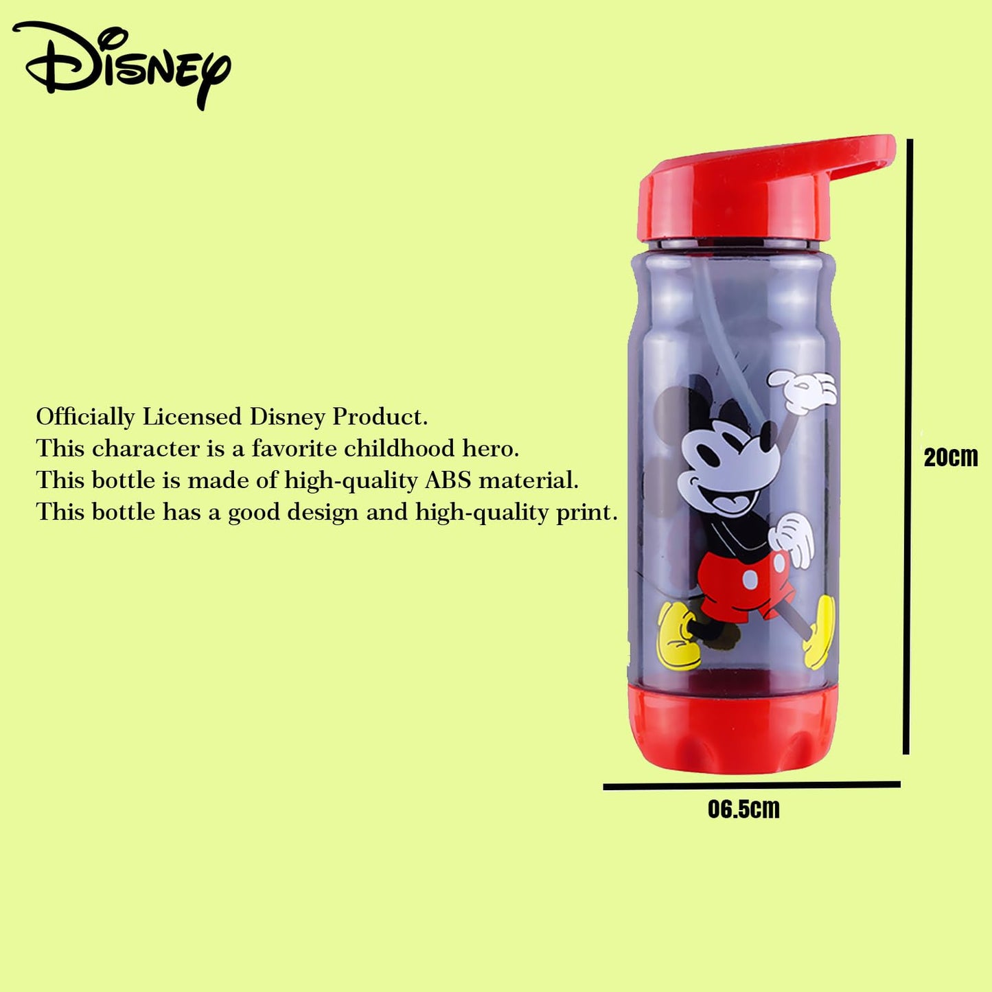 Disney Mickey Mouse Kids Sipper Water Bottle 500ml