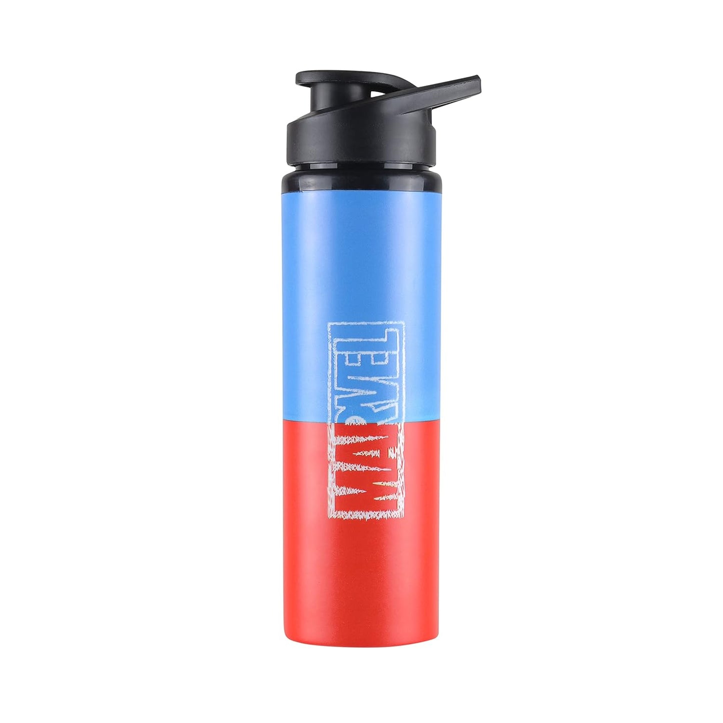 Marvel Blue & Red Stainless Steel Water Bottle-750ml