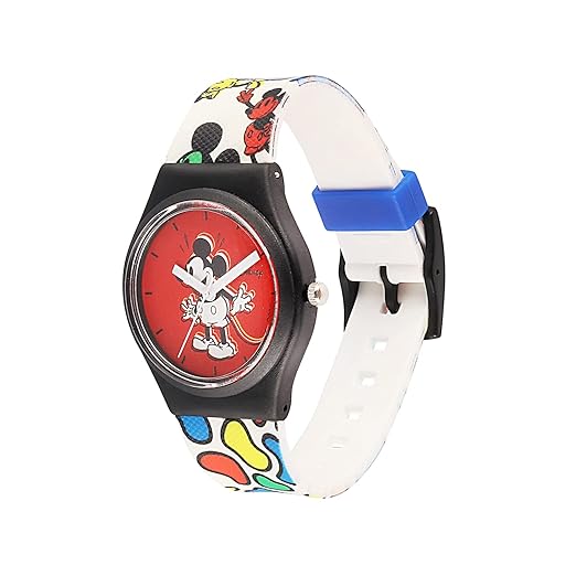 Disney Mickey Mouse Wrist Watch Red Mickey