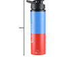 Marvel Blue & Red Stainless Steel Water Bottle-750ml