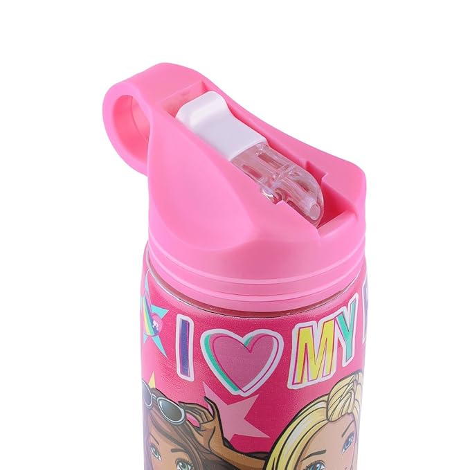 Disney Princess Stainless Steel Sipper Water Bottle for girls, Leak-Proof, BPA-Free Bottle for Girls with Carry Strap – Ideal for School, Picnic, Sports, Travel – 500ml Pink