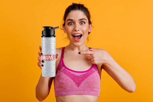 Marvel Creator Superheros Stainless Steel Water Bottle for Unisex Adults