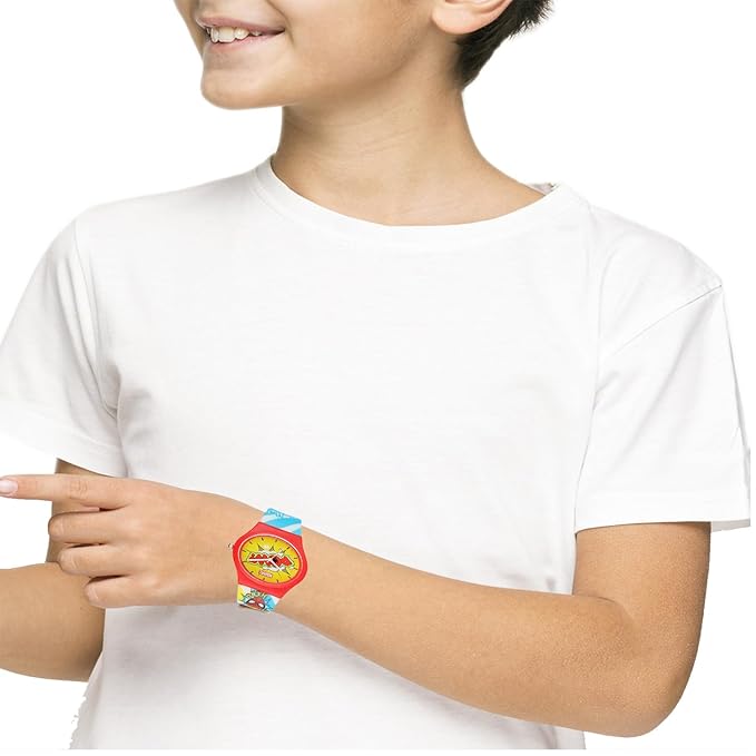 Marvel Spider-Man Kids Watch for Boys (Ages 6–12) | Avenger Super Hero POW! Comic Style Analog Wrist Watch