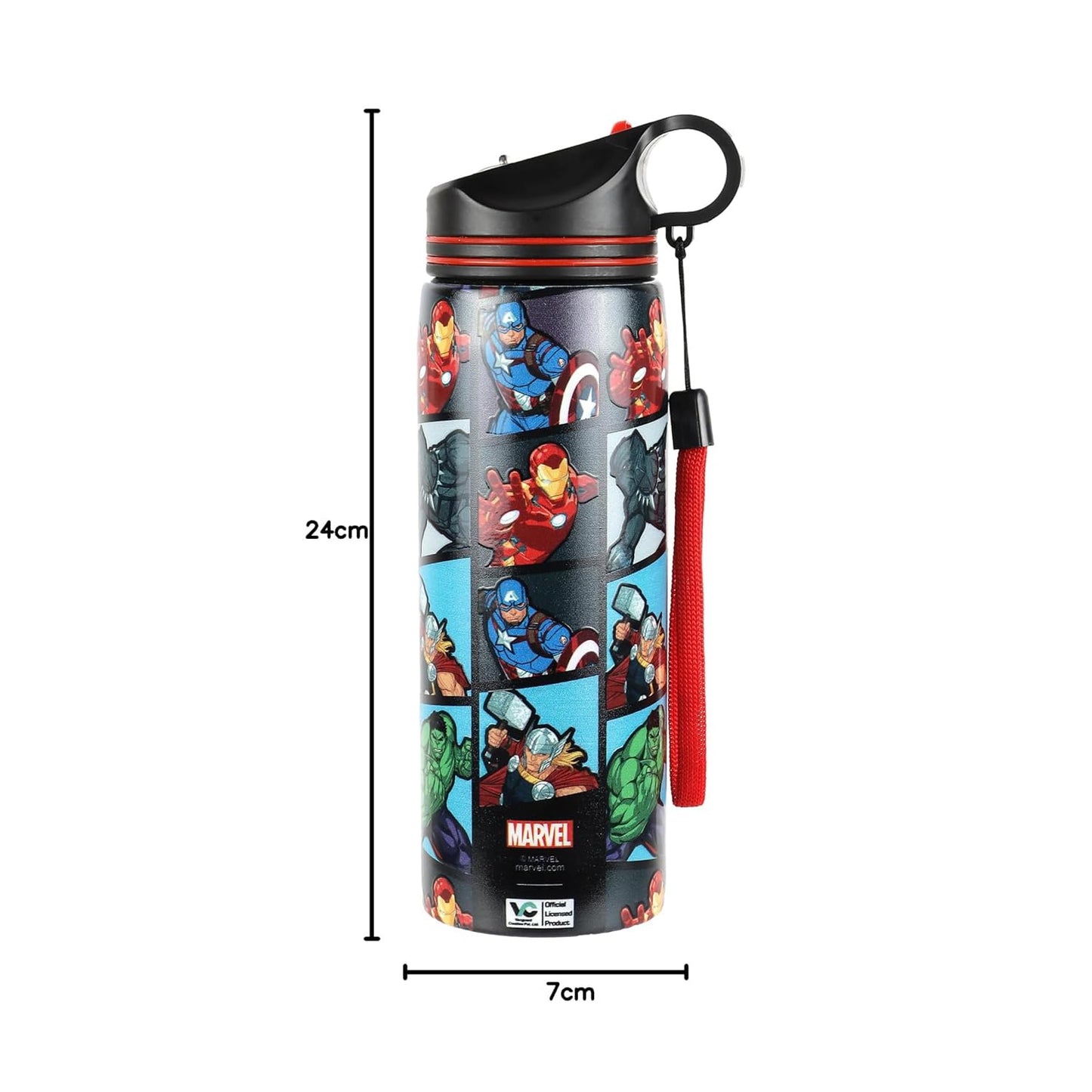 Marvel Avengers Stainless Steel Sipper Water Bottle