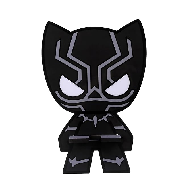 Marvel Avengers Super Hero Black Panther Mobile Stand (Black), Mobile Stand for Desk
