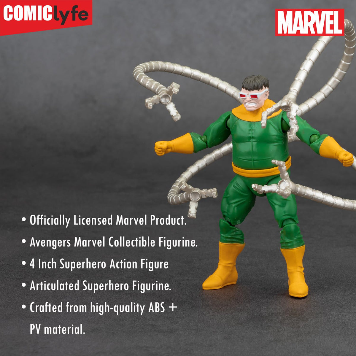 Marvel Dr. Octopus 4-Inch Spiderman Universe Supervillain Action Figure Toy