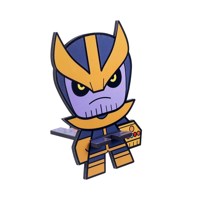 Marvel Avengers Super Hero Thanos Mobile Stand (Purple), Mobile Stand for Desk