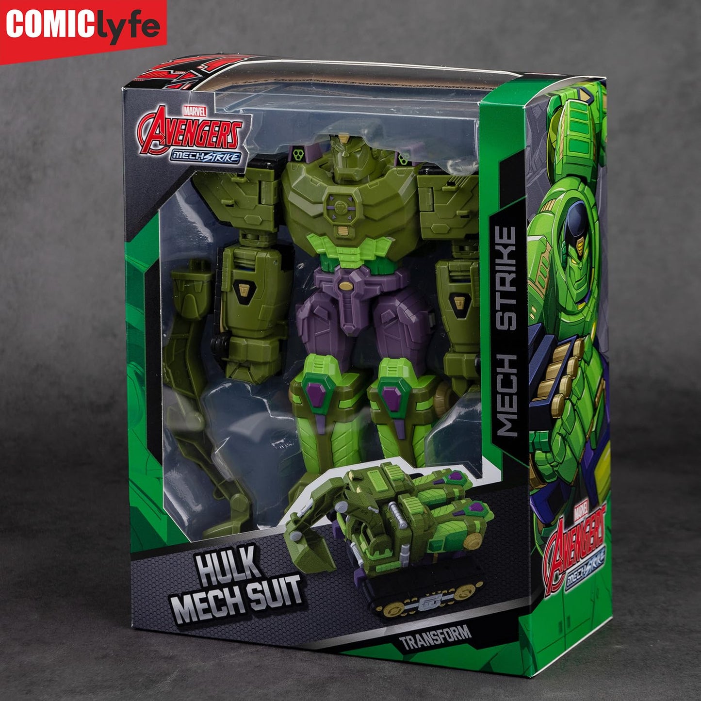Marvel Hulk Transforming Mech Suit Excavator
