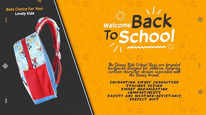 Disney Kids School Bag Soft Plush Backpacks