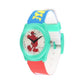 Disney Mickey Mouse Kids Analog Watch – Multicolour Silicone Strap, Round Dial | Fun Birthday Gift for Boys & Girls Ages 6–12