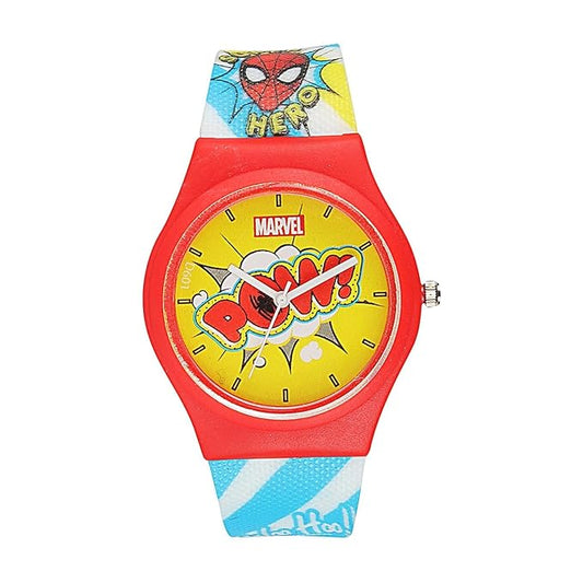 Marvel Spider-Man Kids Watch for Boys (Ages 6–12) | Avenger Super Hero POW! Comic Style Analog Wrist Watch