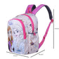 Disney Kids School Bag Soft Plush Backpacks Cartoon Printed Anna & Elsa School Bag for Unisex Kids | Casual Bagpack