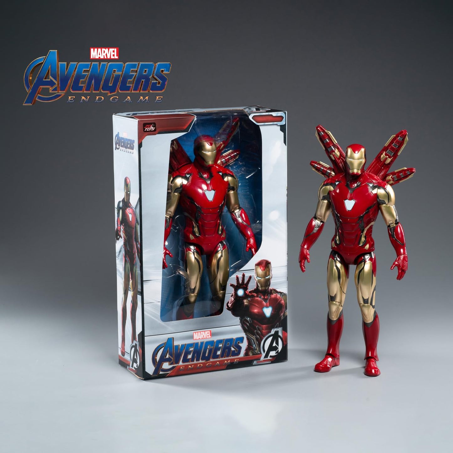 Iron Man Mark 50 Armor Marvel Action Figure Toy (14 Inch)