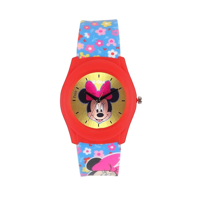 Disney Multicolour Dial Watch For Kids Round Analogue Children Wrist Watch Cute Little Girls Birthday Gift For Daughter-Age 3 To 12 Years (Multicolor, Silicone)
