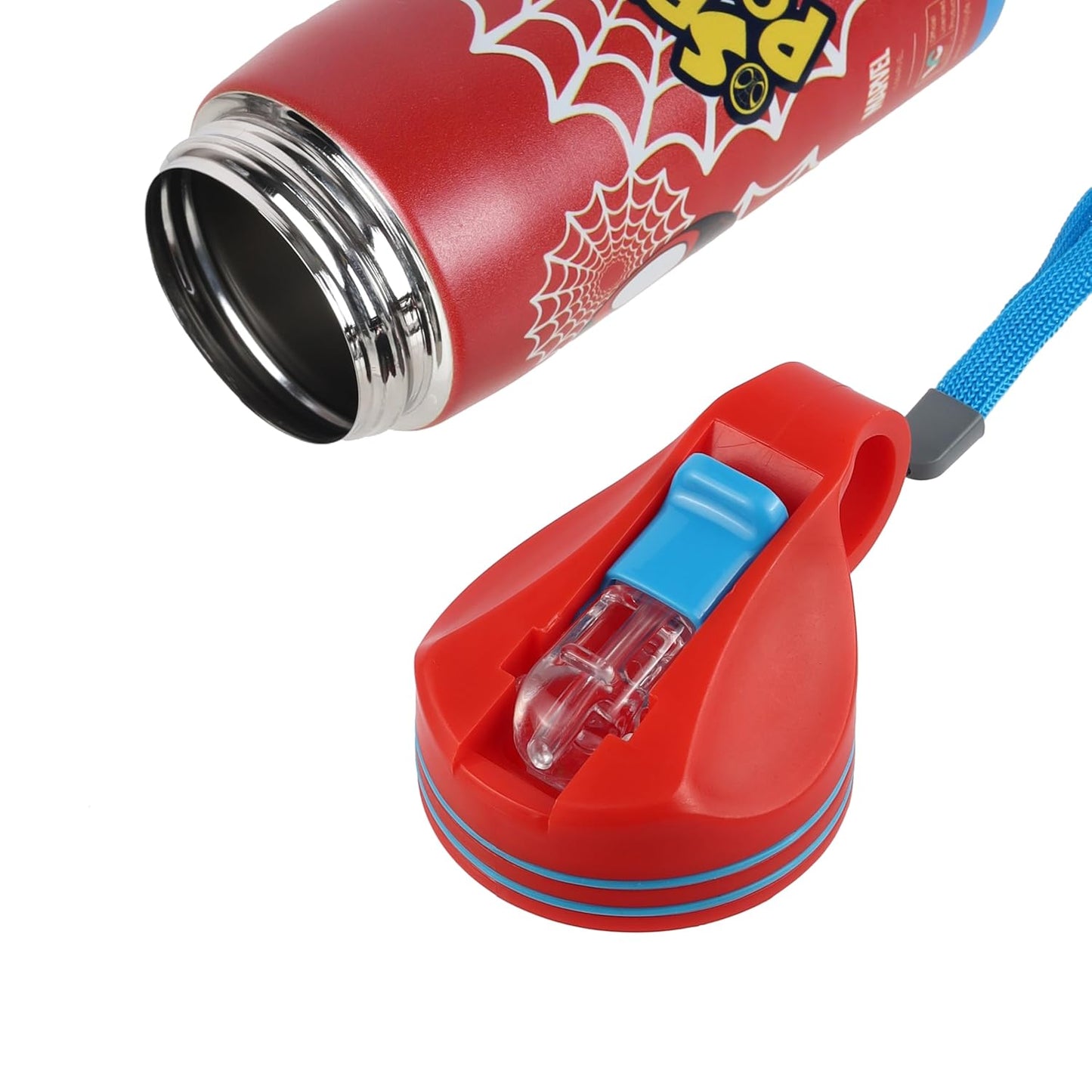 Superhero Spiderman Stainless Steel SIngle Wall Sipper Water Bottle