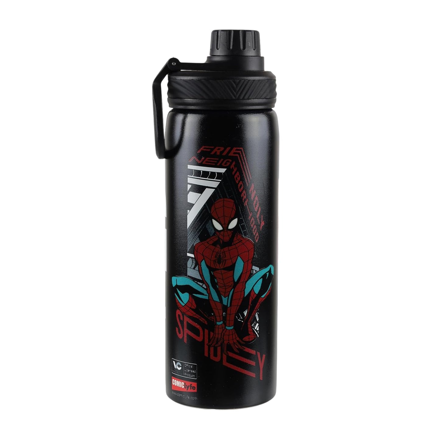 Marvel Spider-Man Stainless Steel Water Bottle for Kids & Boys 700ml