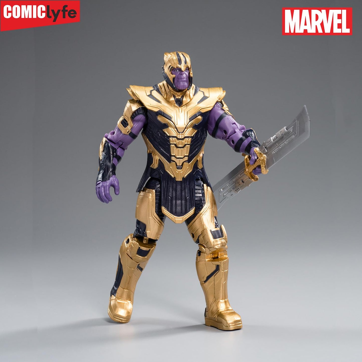 Marvel Thanos 7-Inch Superhero Action Figure Toy | Marvel Avengers Collectible Figurine