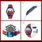 Marvel Spider Man Kids Analog Wrist Watch for Boys | Soft Silicone Strap | Lightweight Comfortable Watch for Children | Adjustable Buckle Casual Daily Wear Watch for Kids