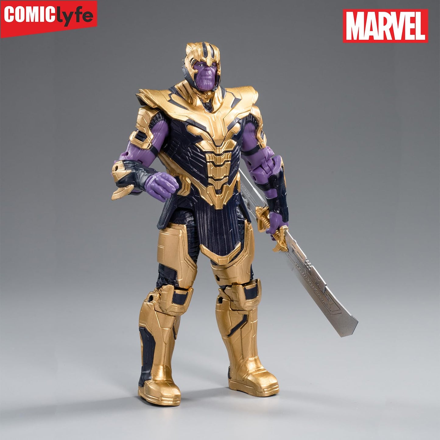 Marvel Thanos 7-Inch Superhero Action Figure Toy | Marvel Avengers Collectible Figurine