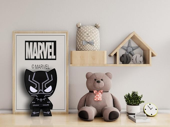 Marvel Avengers Super Hero Black Panther Mobile Stand (Black), Mobile Stand for Desk
