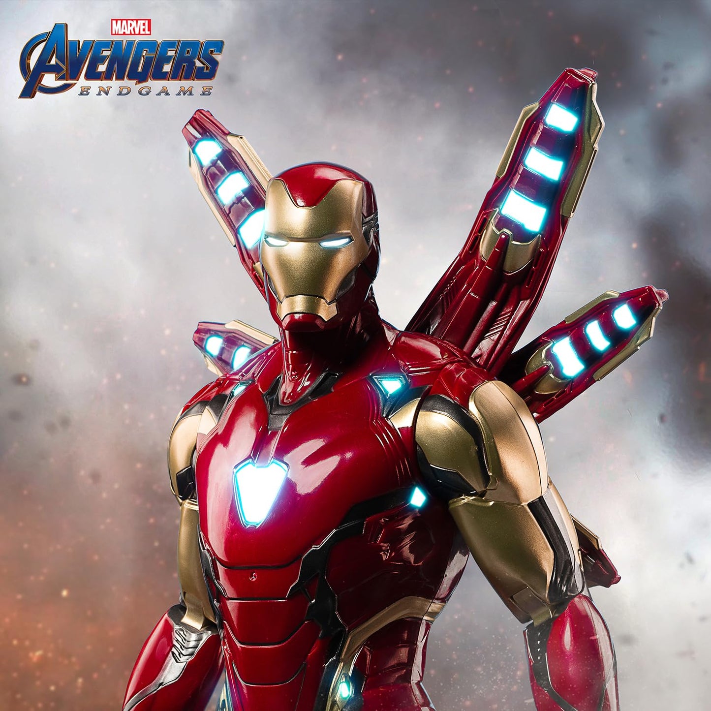 Iron Man Mark 50 Armor Marvel Action Figure Toy (14 Inch)