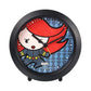 Marvel Alarm Table Clock Analogue Round Shape Alarm Watch Table Clock Small Clock for Study Table