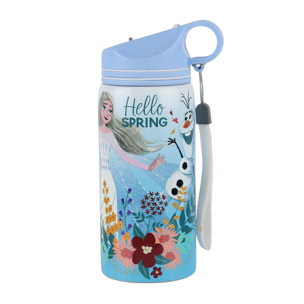 Disney Frozen Stainless Steel 500ml Water Bottle for Kids Girls (Sky B ...