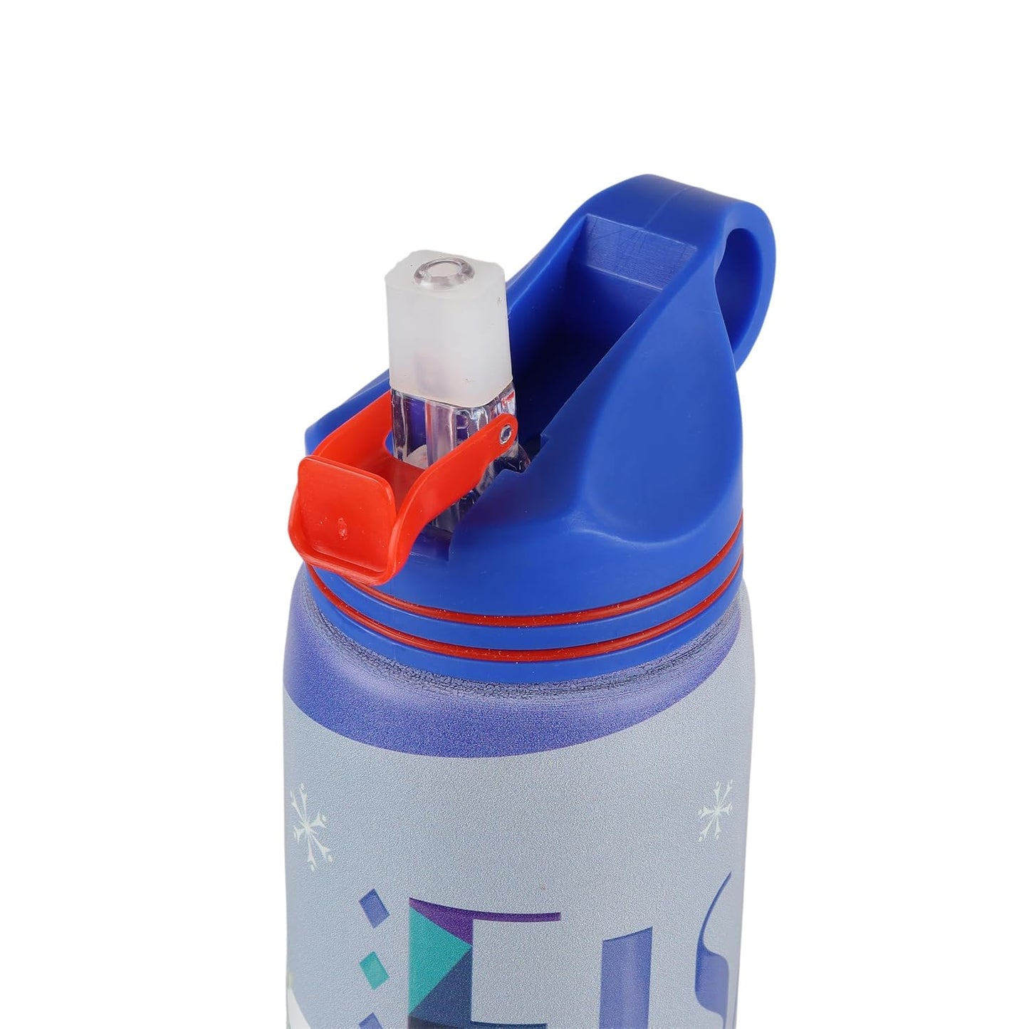 Disney Frozen Stainless Steel Water Bottle for Kids, Leakproof Sipper Bottle with Carry Loop, BPA-Free Metal Water Bottle for School, Travel, Picnic, Sports & Daily Hydration for Girls (Royal Blue)