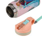 Disney Frozen Stainless Steel Water Bottle for Kids, Leakproof Sipper Bottle with Carry Loop, BPA-Free Metal Water Bottle for School, Travel, Picnic, Sports & Daily Hydration for Girls (Peach Pink)