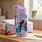 Disney Frozen Stainless Steel Water Bottle for Kids, Leakproof Sipper Bottle with Carry Loop, BPA-Free Metal Water Bottle for School, Travel, Picnic, Sports & Daily Hydration for Girls (Lavender)