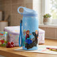 Disney Frozen Stainless Steel Water Bottle for Kids, Leakproof Sipper Bottle with Carry Loop, BPA-Free Metal Water Bottle for School, Travel, Picnic, Sports & Daily Hydration for Girls (Ice Blue)