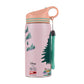 Disney Frozen Stainless Steel Water Bottle for Kids, Leakproof Sipper Bottle with Carry Loop, BPA-Free Metal Water Bottle for School, Travel, Picnic, Sports & Daily Hydration for Girls (Peach Pink)